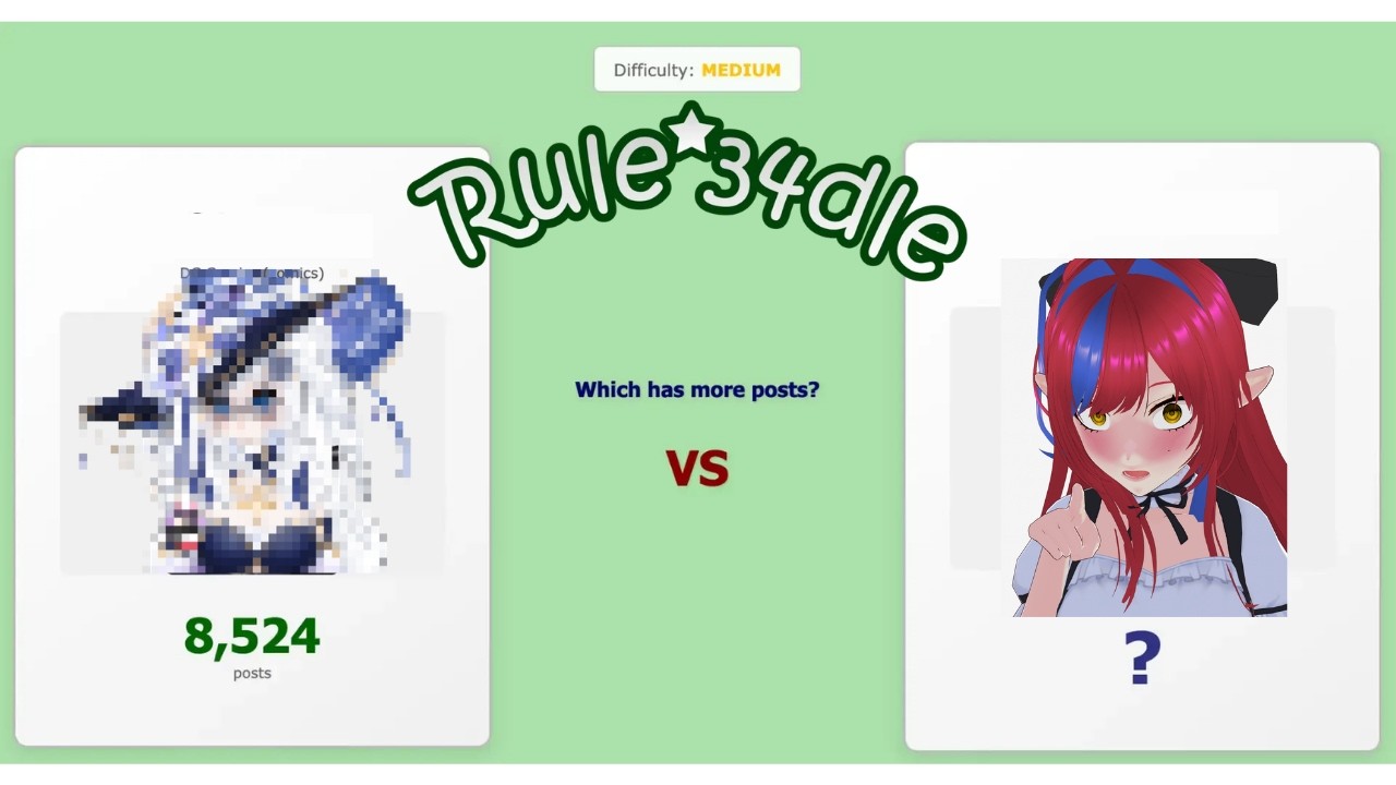 【Rule34dle】Chào mừng đến với MẶT TỐI của INTERNET! (đùa)