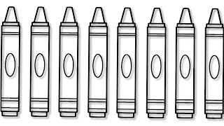 Boya Kalemi Boyama Sayfası Çizimi ( Çocuklara )