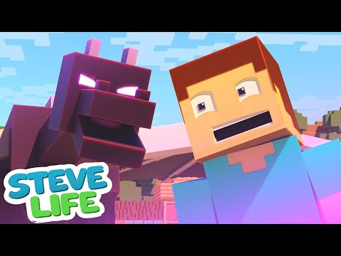 ENDER DRAGON ! Minecraft animations - Steve life 