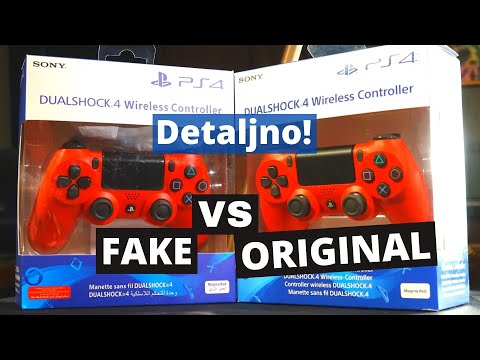 PS4 Dualshock 4 Controller FAKE identical vs ORIGINAL Real Official - Differences / Razlike