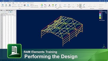 Performing the Steel Design in RAM Elements