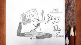 yoga drawing easy draw step international