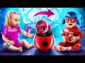 ¡Cómo Convertirse en Ladybug! / ¡Cambio de Imagen Extremo con Dispositivos de TikTok!