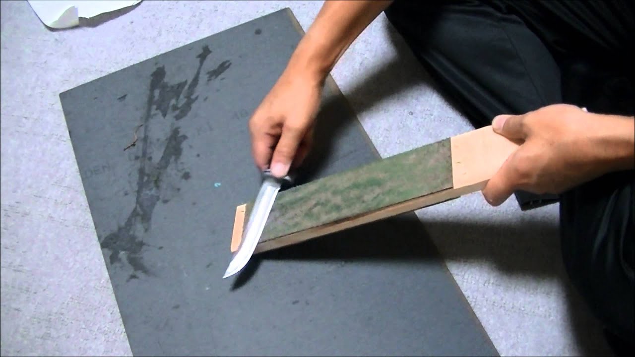革砥でナイフを研ぐ Youtube