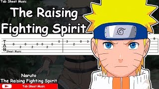 Naruto OST - The Raising Fighting Spirit Guitar Tutorial