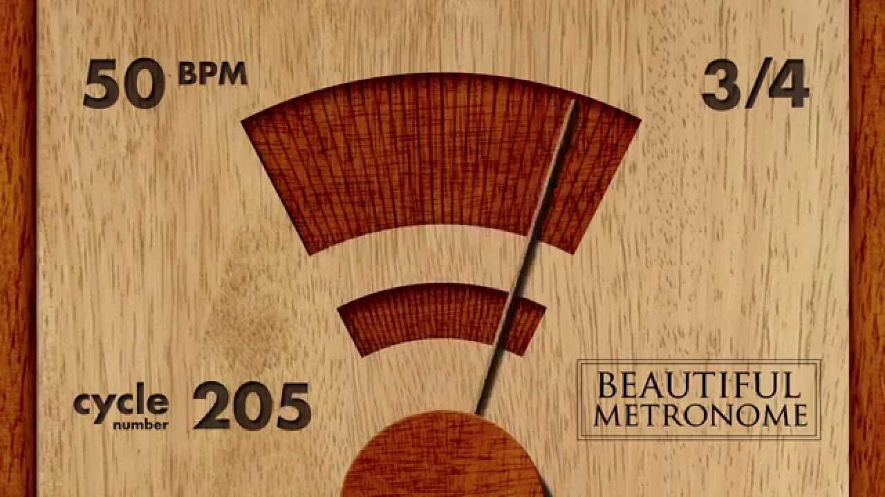 50 BPM 34 Wood Metronome HD