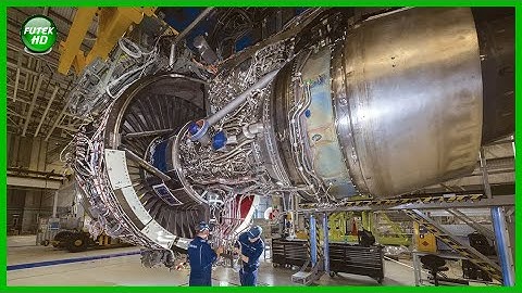 Rolls Royce Jumbo Jet Engine Manufacturing Process. Boeing 747 Takeoff