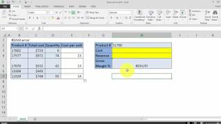 How To remove the #DIV/0 Error in Excel