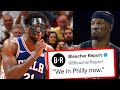 NBA TWITTER REACTS TO JOEL EMBIID RETURN IN GAME 3 - 76ers BEATING MIAMI HEAT