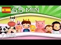 Diez había en la cama  | Y muchas más canciones infantiles | ¡55 min de LittleBabyBum!