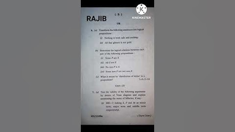 Philosophy (General) 2nd Semester Paper-II 2019 Tripura University B.A. Question Paper