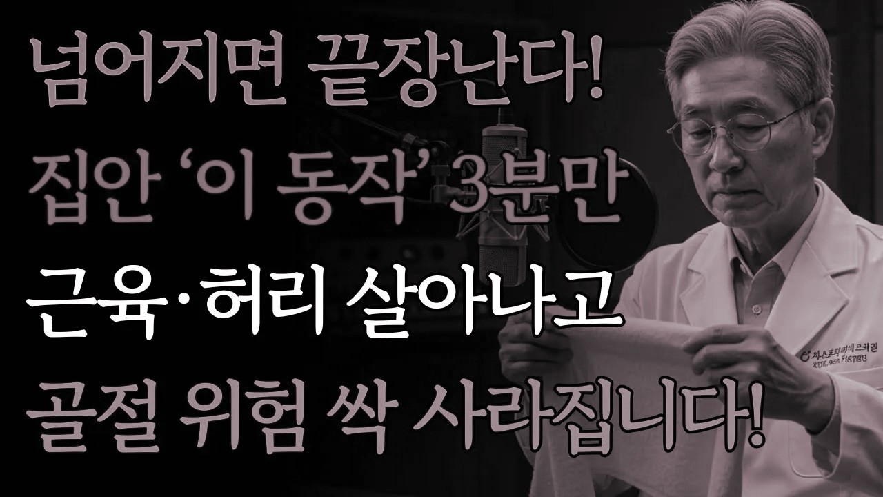 필수7: 집에서 쉽게 따라 할 ‘노후 필수 근력’, 낙상·부상 방지 보장합니다