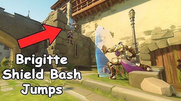 Brigitte Shield Bash Jump Tutorials #overwatch2