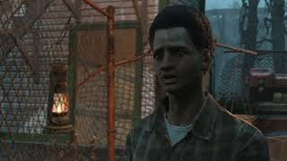 Fallout 4 - Raider Troubles At Oberland Station Talk To The Settlers At Train Station Gameplay