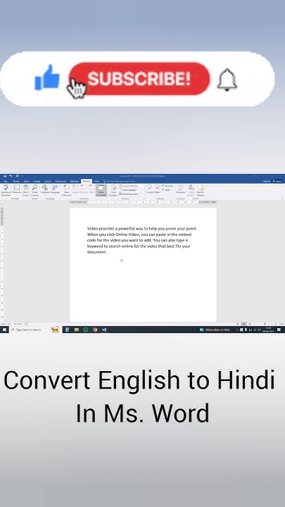 How To Convert English To Hindi In Ms Word vgcomputertrainer word how-to-convert-english-to-hindi-in-ms-word-vgcomputertrainer-word