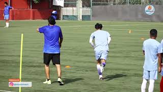 फुटबल टोलीको अभ्यास सुरु / Football