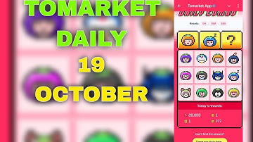TOMARKET DAILY COMBO 21 OCTOBER