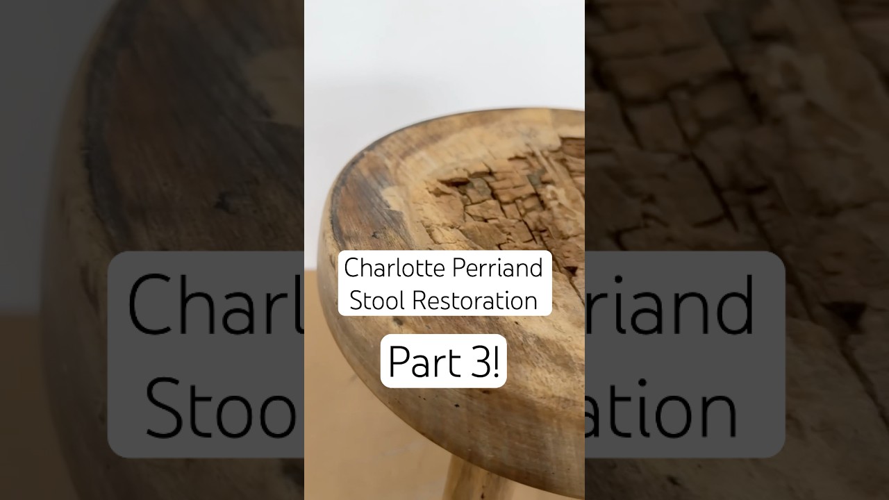 This Charlotte Perriand stool was holding quite a secret! 