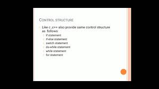 OOP(22316) | Control structures in C++