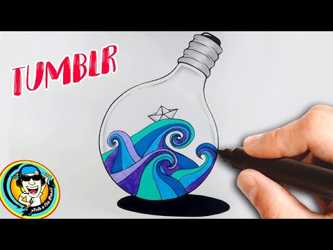 No video abaixo você vai aprender como fazer um desenho tumblr