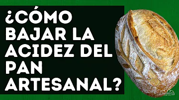 ¿Cómo bajar la acidez del pan de masa madre?