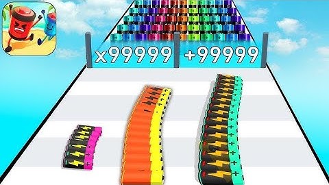 Satisfying Mobile Games Battery Run - All Levels Gameplay Android,ios (Levels 4-6)