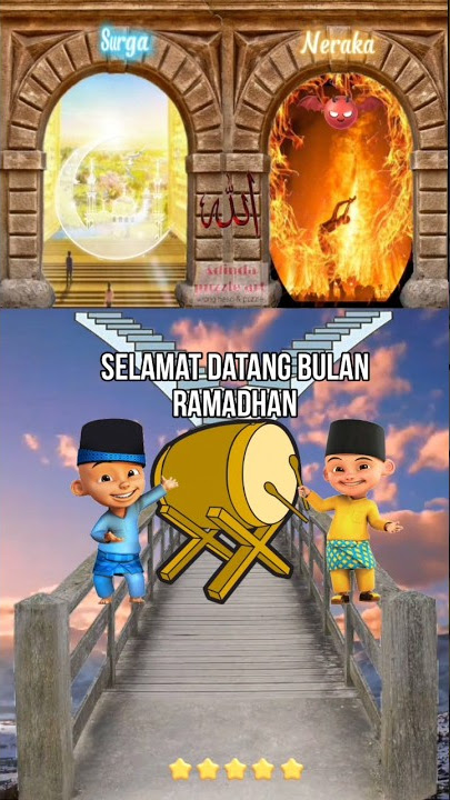 Selamat datang bulan ramadhan 😇 upin dan ipin menyambut bulan suci 🤲#shorts