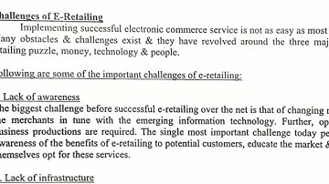 Retail management chapter 5 Impact of information technology in Retailing Notes