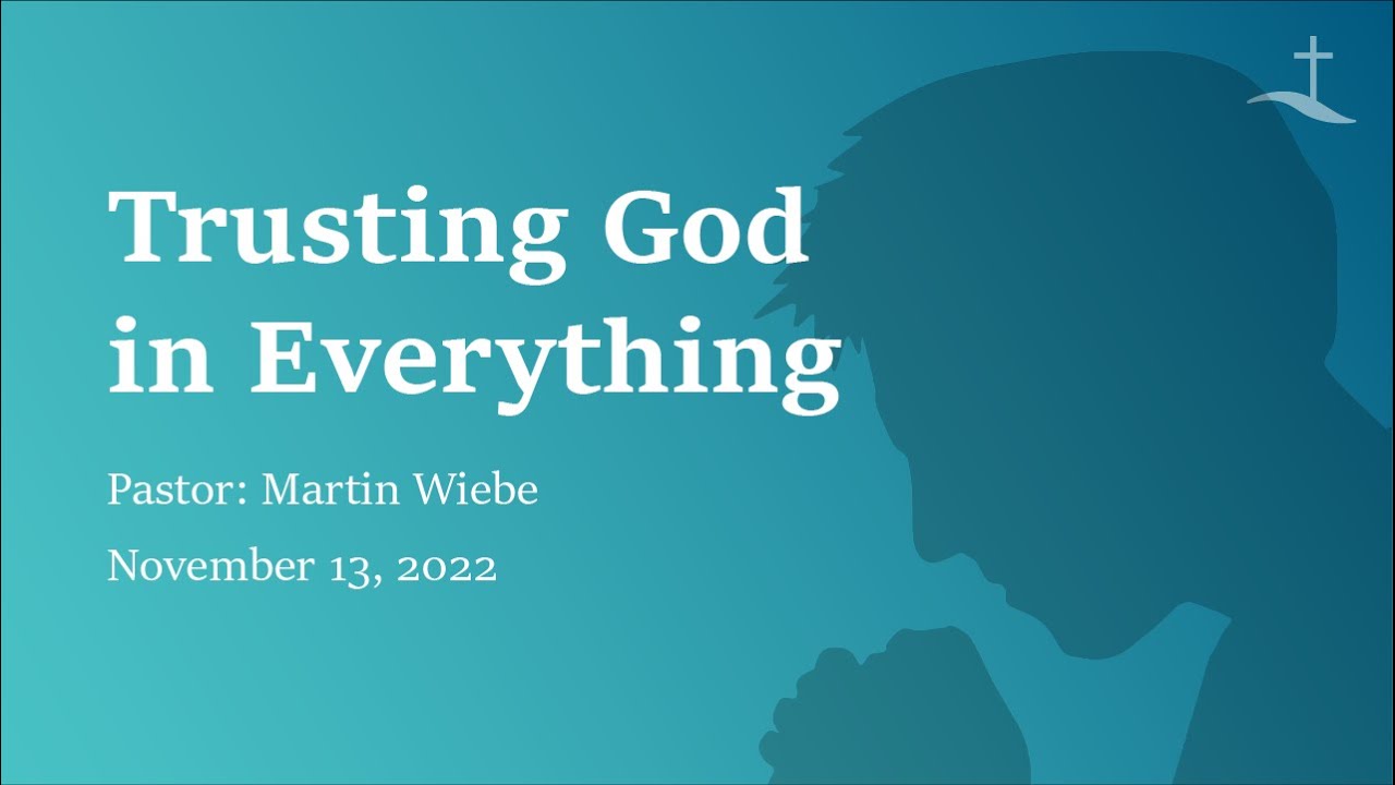 Trusting God in Everything - YouTube