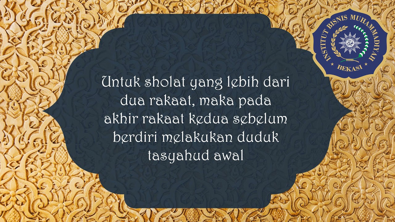 Tata Cara Sholat Menurut Tarjih Muhammadiyah - YouTube