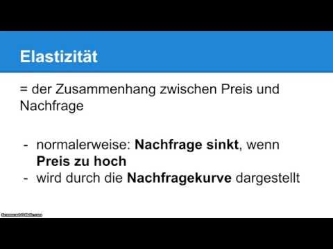 "Elastische Nachfrage" und "unelastische Nachfrage" - Einfach erklärt!