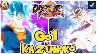 DBFZ GAG Go1 vs Kazunoko (Vegito, Trunks, A21LC) vs (GokuUI, Trunks, A21LC)