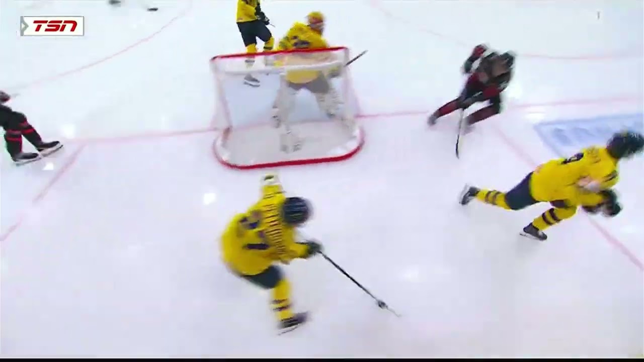 Mathis Rousseau and Canada highlight reel. Canada vs Sweden World Jrs 2023 - 2024