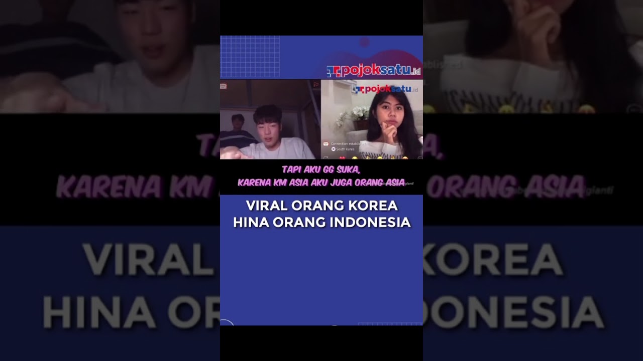 Virall Orang Korea Hina Orang Indonesia Youtube