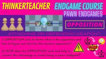 ThinkerTeacher Endgame Course: Pawn endgames 3: The Opposition (how and when to use it)