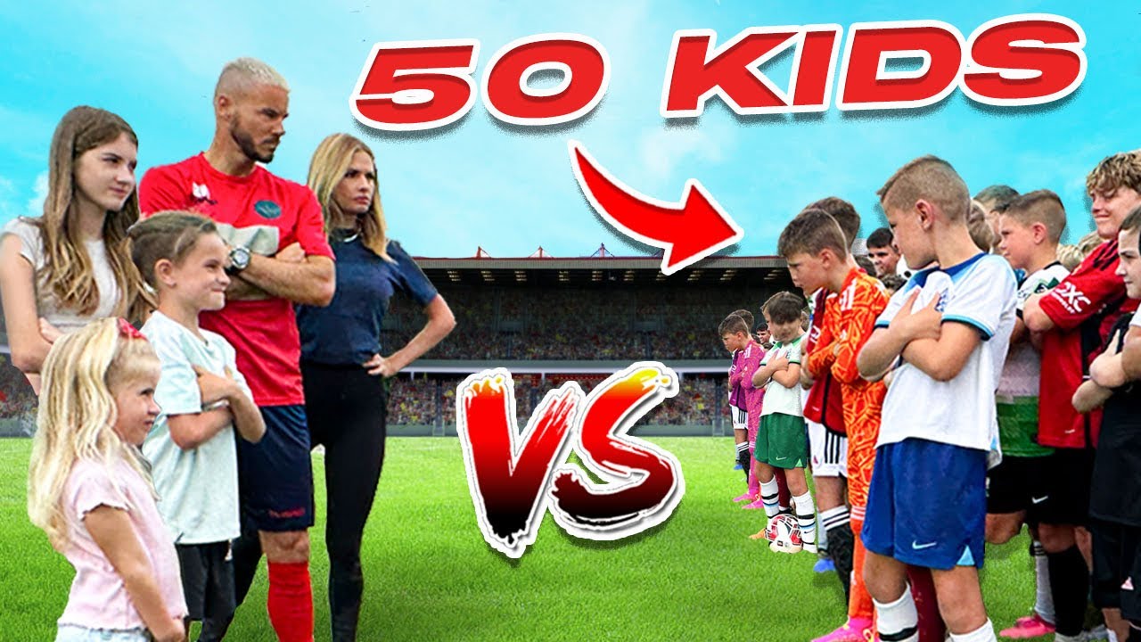 ⁣WINGROVE’S VS 50 KIDS! *EPIC FOOTBALL MATCH*