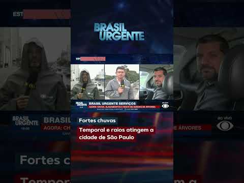 Chuvas fortes e raios atingem São Paulo e região