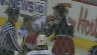 Todd Bertuzzi Vs Rostislav Klesla, Jim Vandermeer Vs Jared Boll Mar 26, 2009