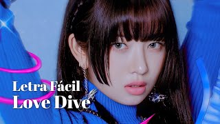 IVE - LOVE DIVE (Letra Fácil / Pronunciación Fácil / Easy Lyrics) Resimi