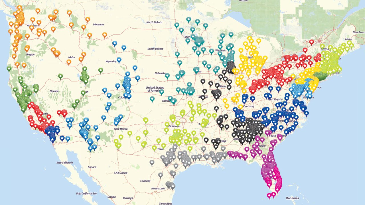 Create a Map from Excel Spreadsheet Locations - YouTube