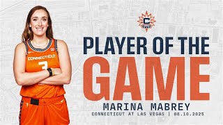 Connecticut vs Las Vegas Player of the Game: Marina Mabrey