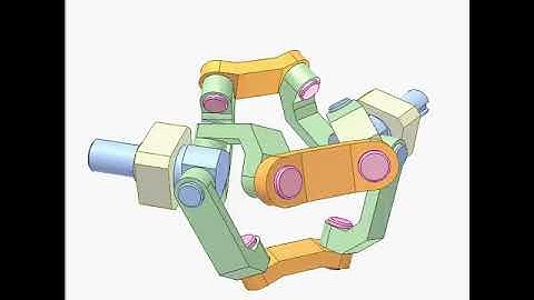 Design and concept of Spherical 4R mechanism 2f480p | Mechanism | Engineering Concepts