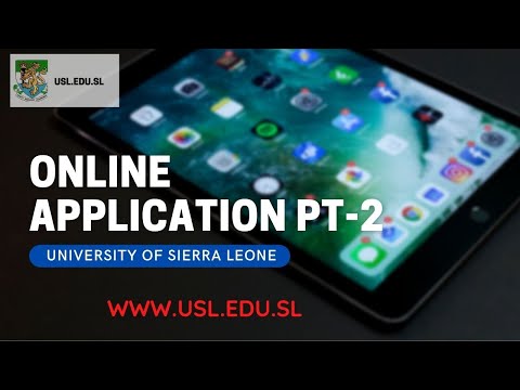 USL Online Application Part 2