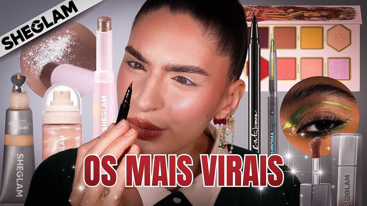 testando MAKES VIRAIS da SHEGLAM! um deles não gostei #tatatododiaútil15