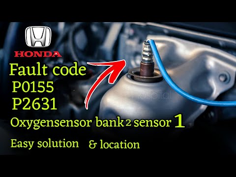 HONDA P0155,P2631 Oxygensensor bank 2 sensor 1 solution.