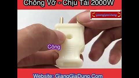 Giới thiệu Phích Cắm Điện Chống Vỡ SOPOKA Chịu Tải 2000W