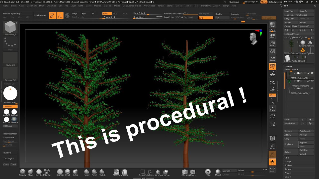 tree plugin for zbrush