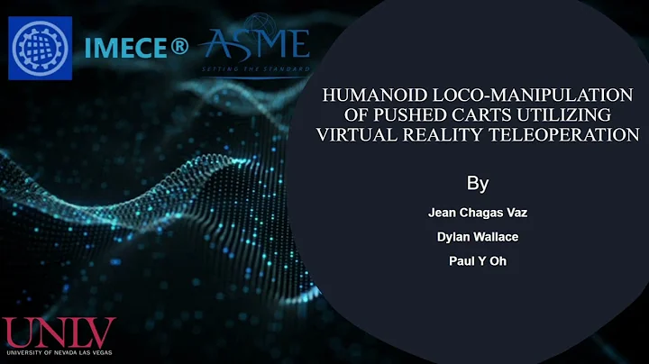 Humanoid Loco-Manipulation of Pushed Carts Utilizing Virtual Reality Teleoperation