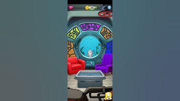 Escape time level 100 red and violet coloured chairs changeable colour windows VIBGYOR