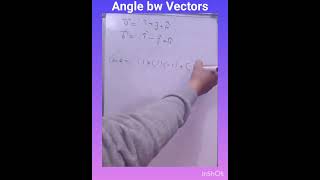 Angle bw Vectors iit jee shorts